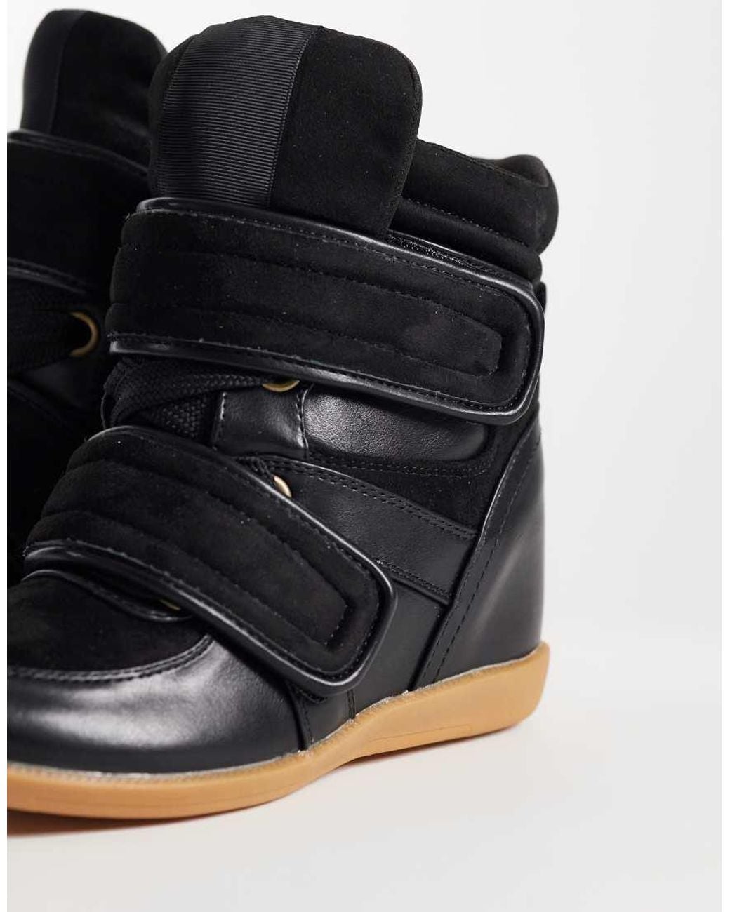 ASOS Black Dahlia High Top Wedge Trainers