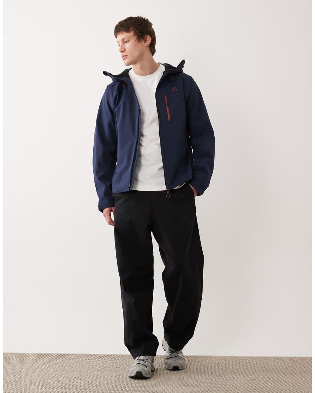 Dare 2b Blue Waterproof Hooded Torrek Iii Jacket for men