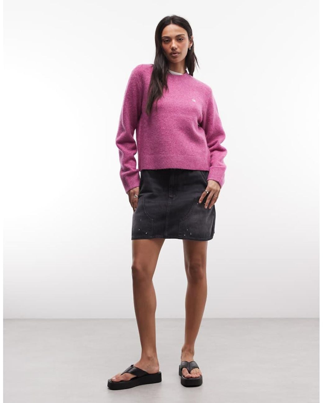 Carhartt Pink Curtis Knitted Jumper