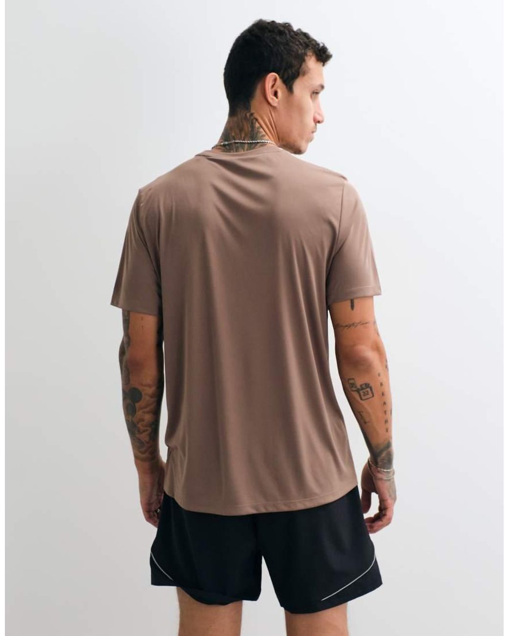 Adidas Originals Brown Adidas Running Essential Run T-Shirt for men