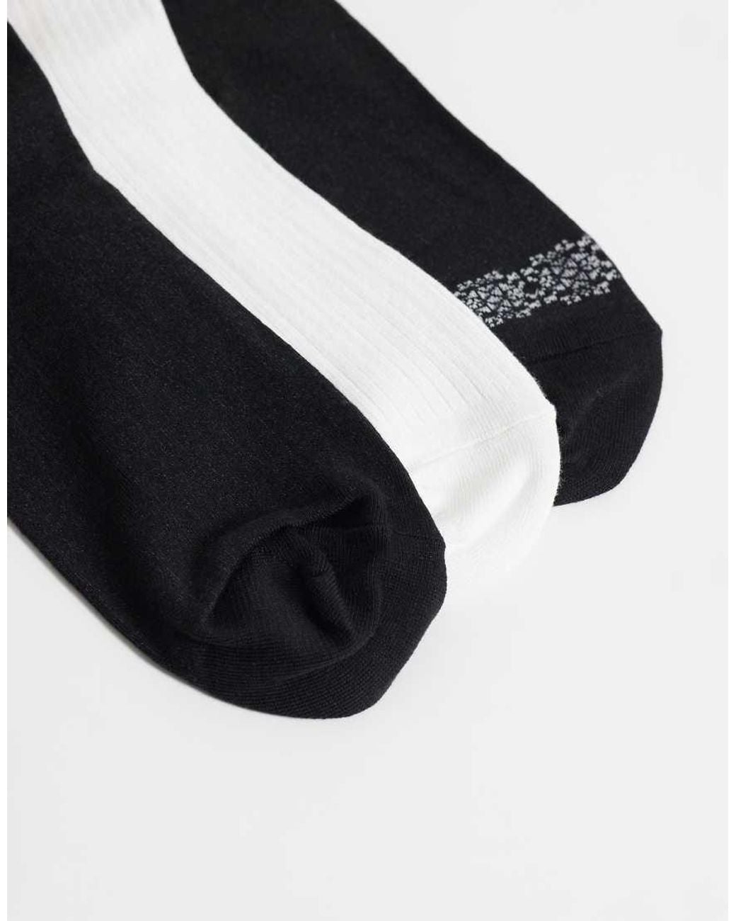 Polo Ralph Lauren White Holiday Bear Print 3 Pack Crew Socks