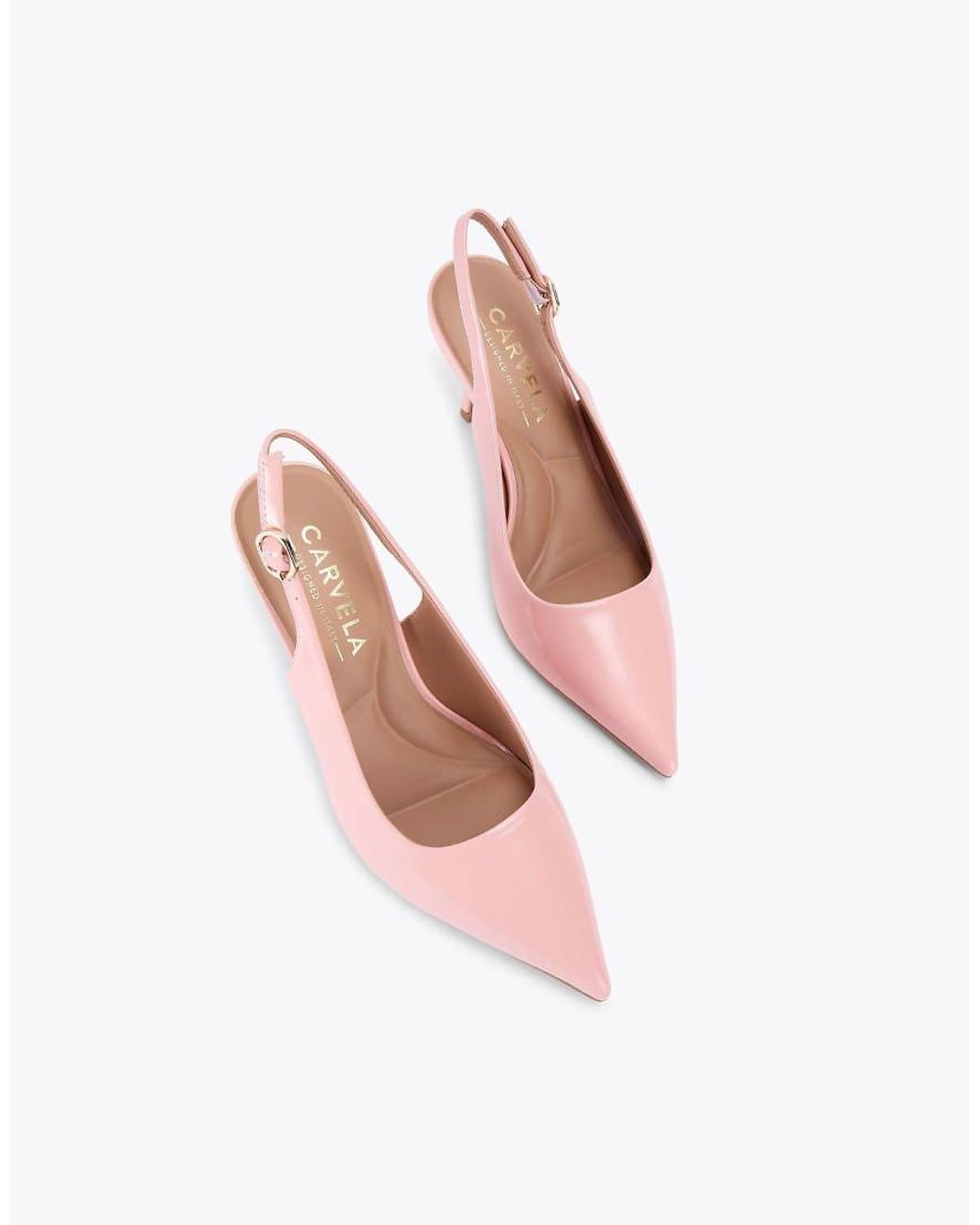 Carvela Kurt Geiger Pink Spirit Sling Heeled Shoes