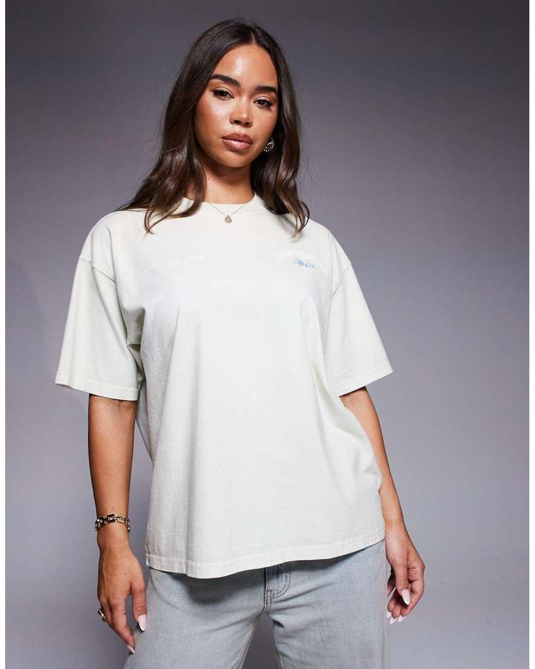 Good For Nothing White Graphic Back Print Oversized T-Shirt