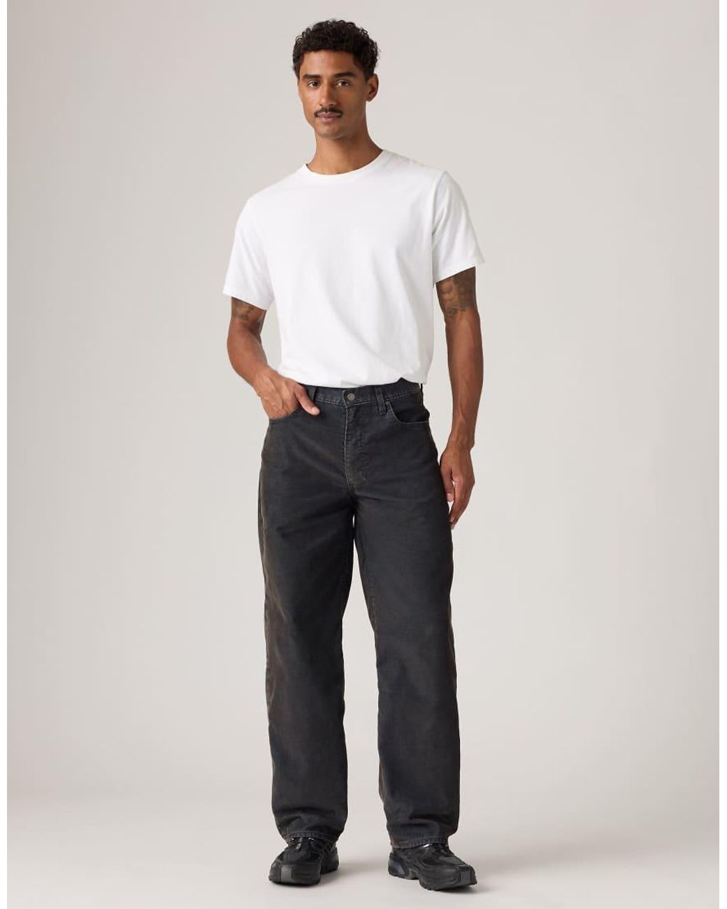 Levi's White 578 Baggy Jeans for men