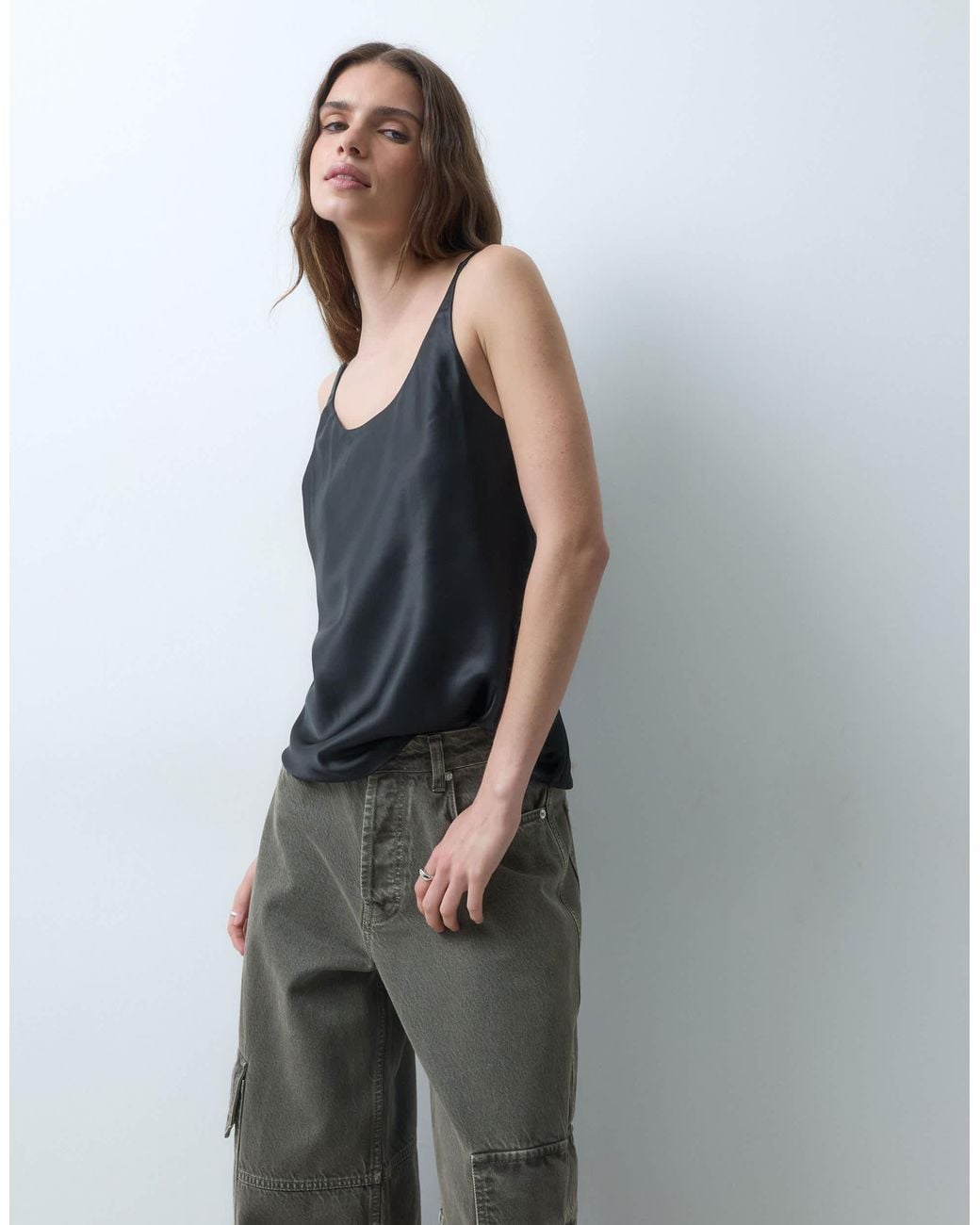 ASOS Blue Scoop Neck Cami