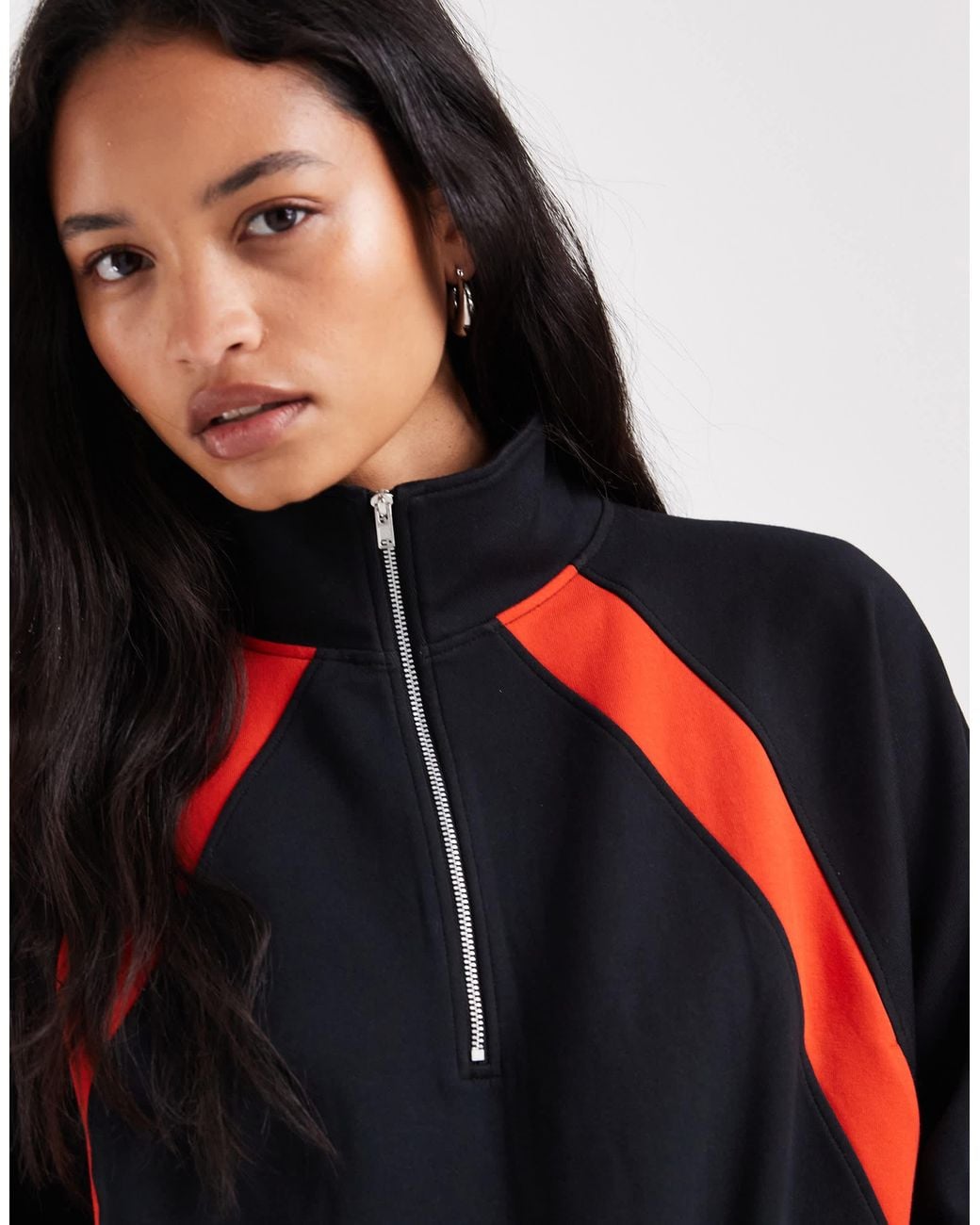 ASOS Blue Interlock Zip Through Track Top