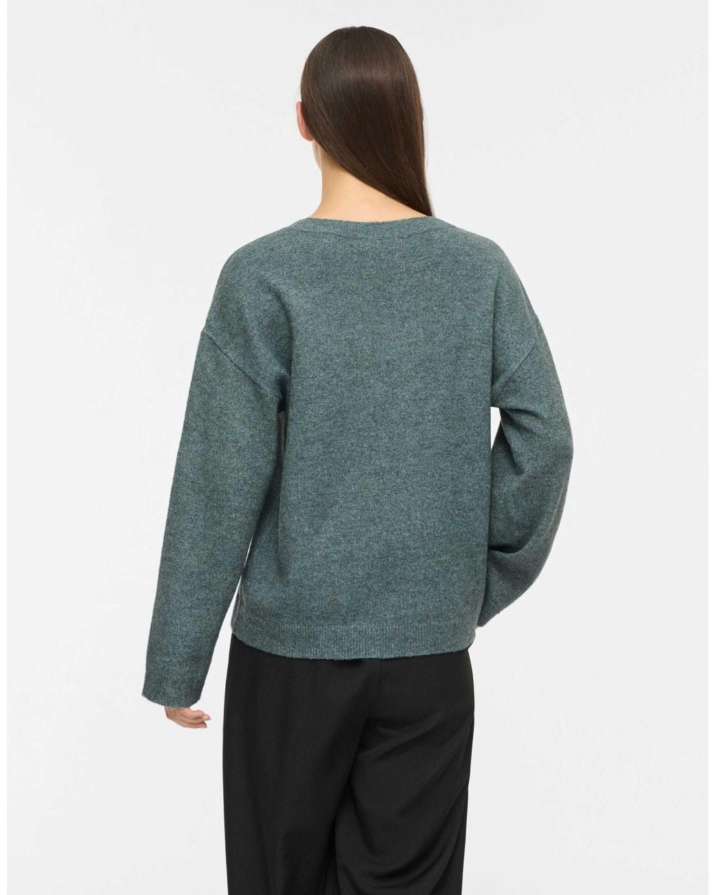 Pull en maille baumier Vila en coloris Green