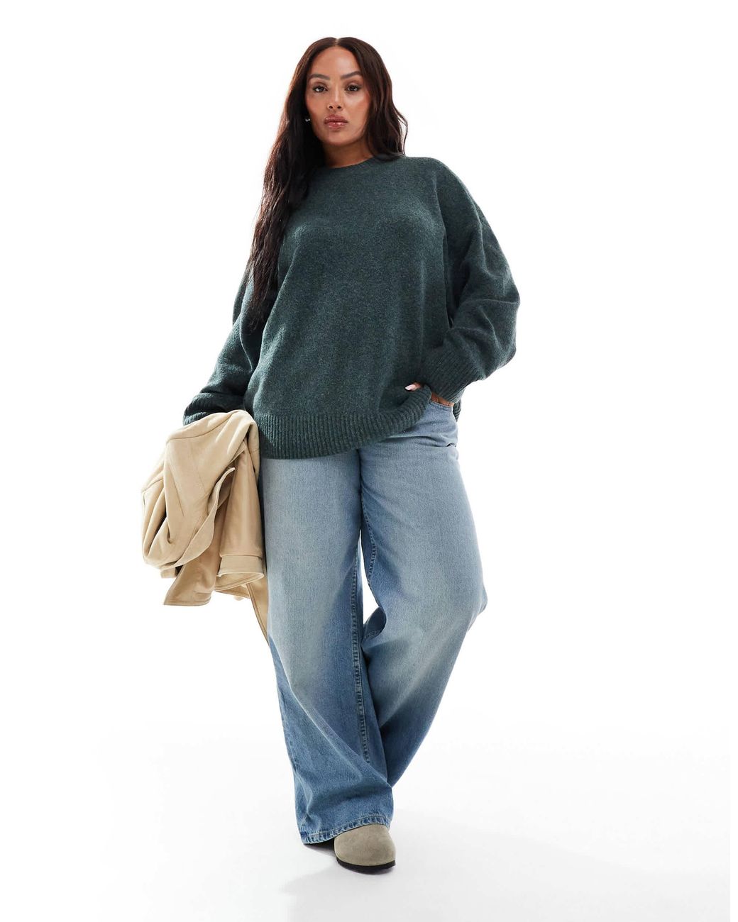 Vero Moda Blue – weicher oversize-pullover