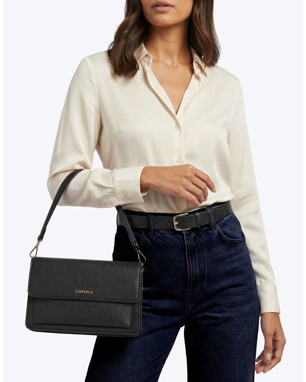 Carvela Kurt Geiger Black Fernanda Shoulder Bag