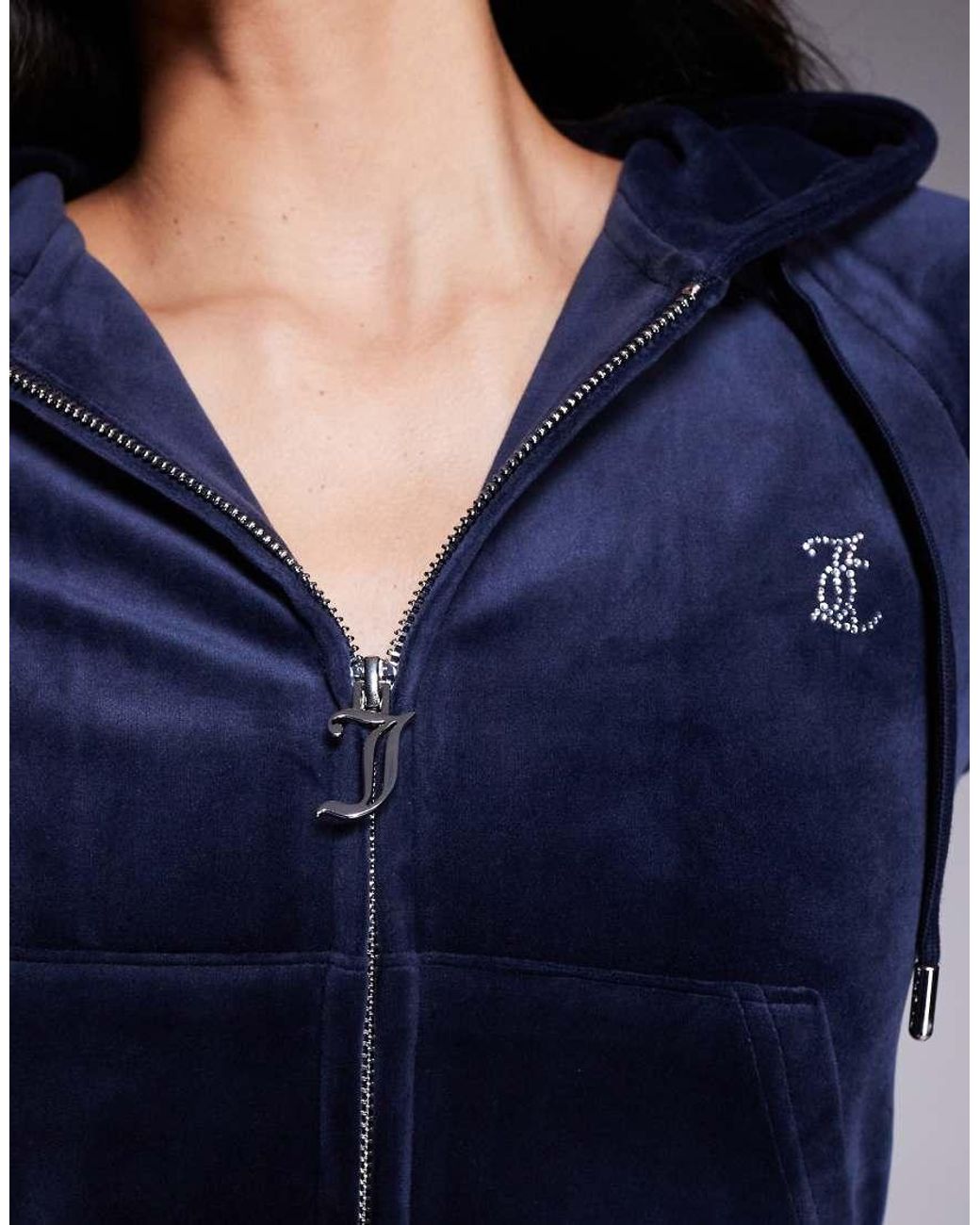 Juicy Couture Blue Zip Up Hoodie