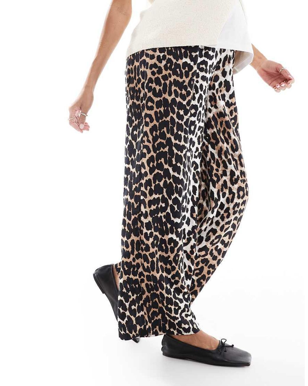 Vero Moda White Wide Leg Pull On Trousers