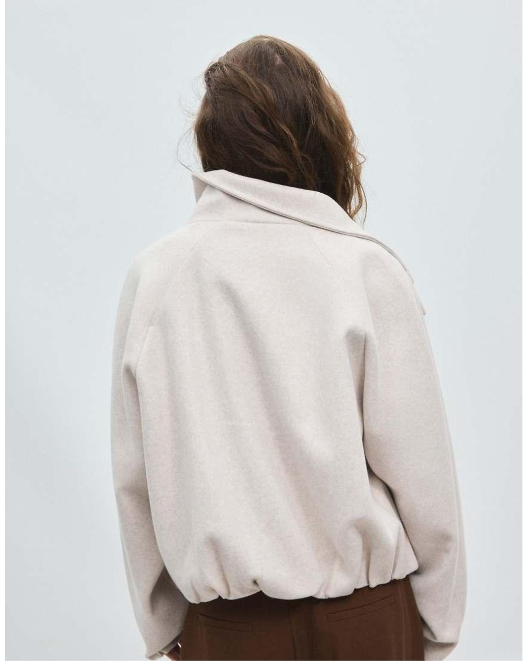 Stradivarius Brown Soft-touch Bomber Jacket