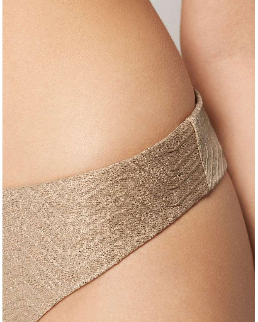 Tezenis Natural Brazillian Sparkling Touch Bikini Bottoms