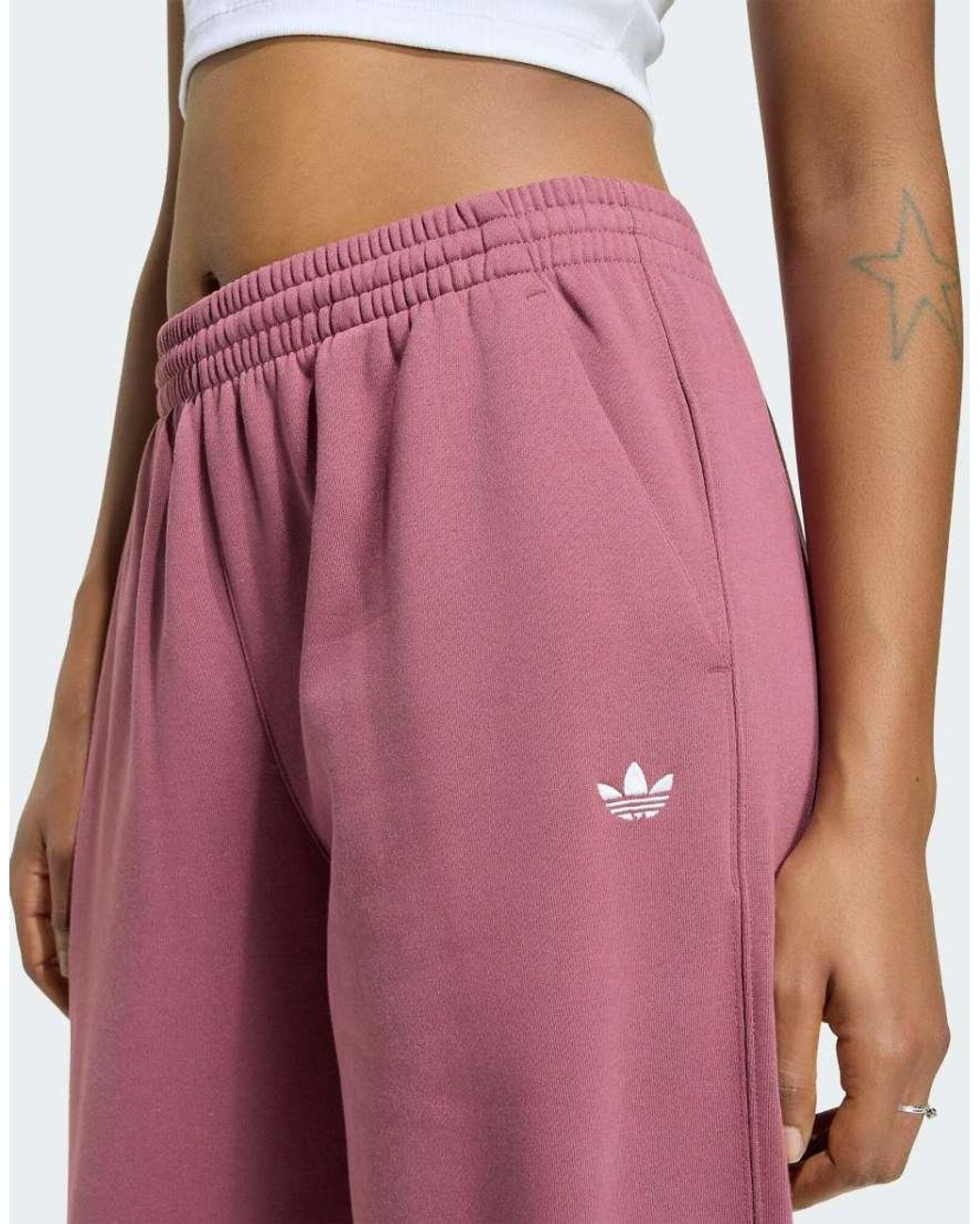 Adidas Originals Pink Essentials Loose Fleece joggers