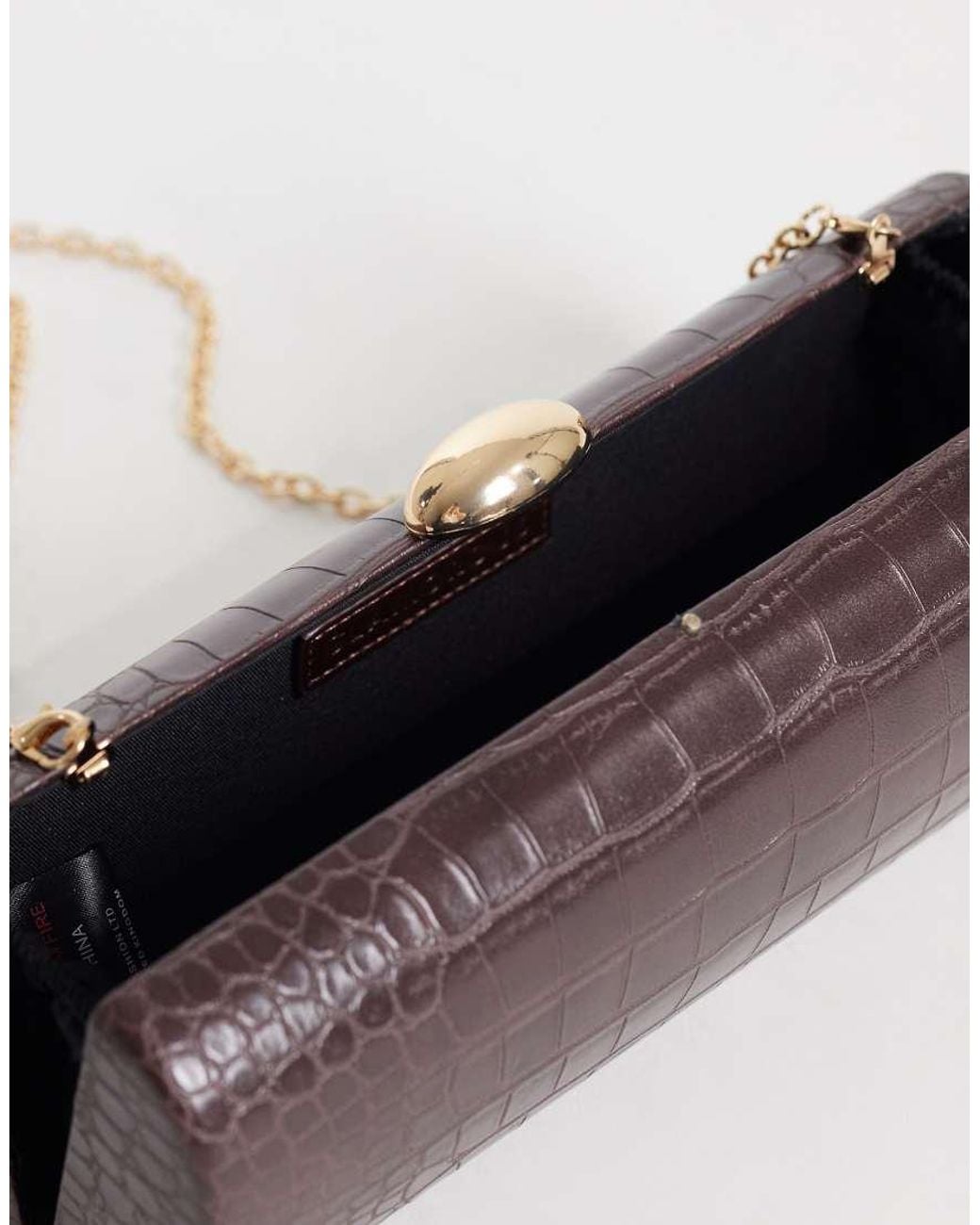 Glamorous Brown Clutch Bag