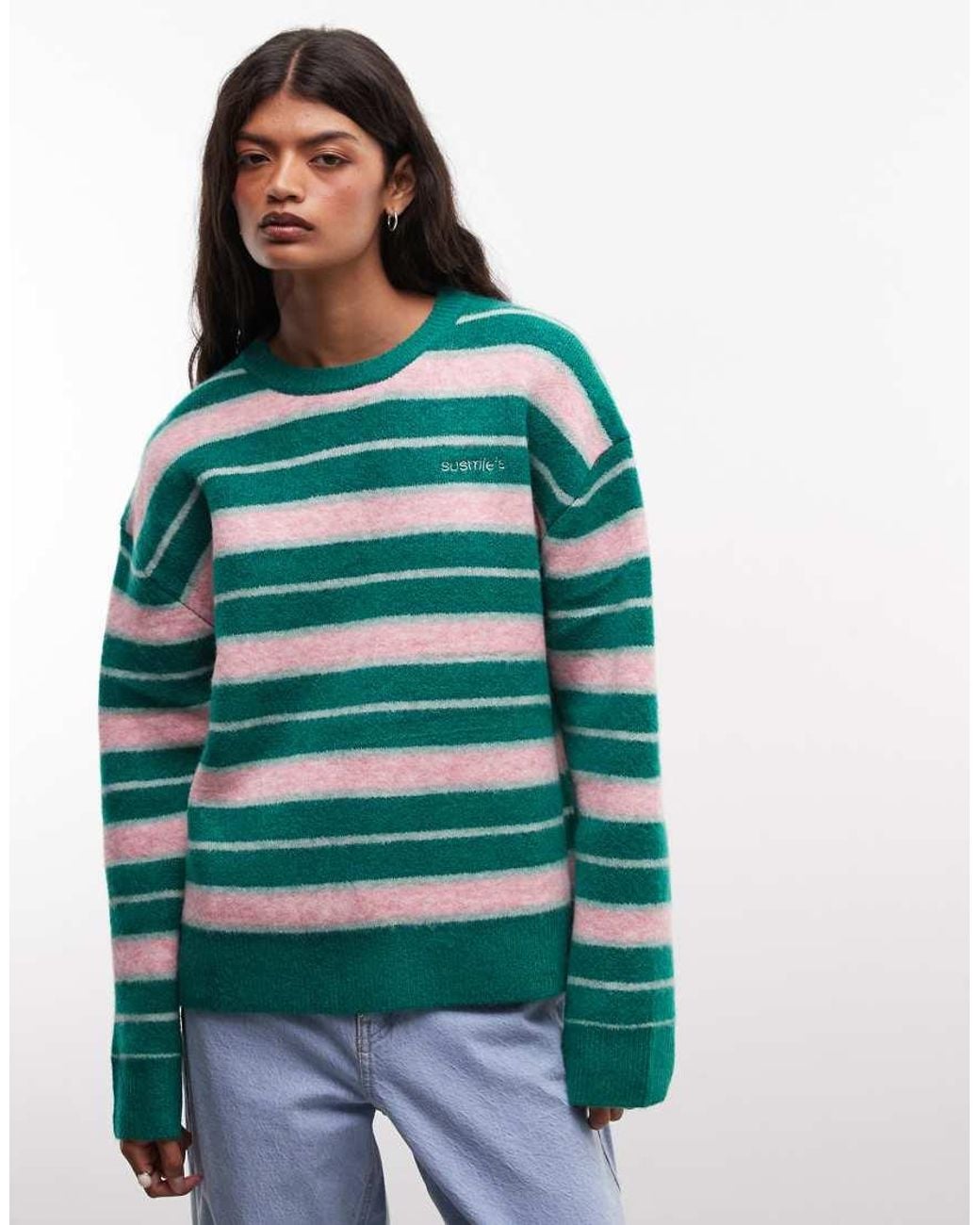 Susmie's Green Long Sleeve Fuzzy Knit Jumper