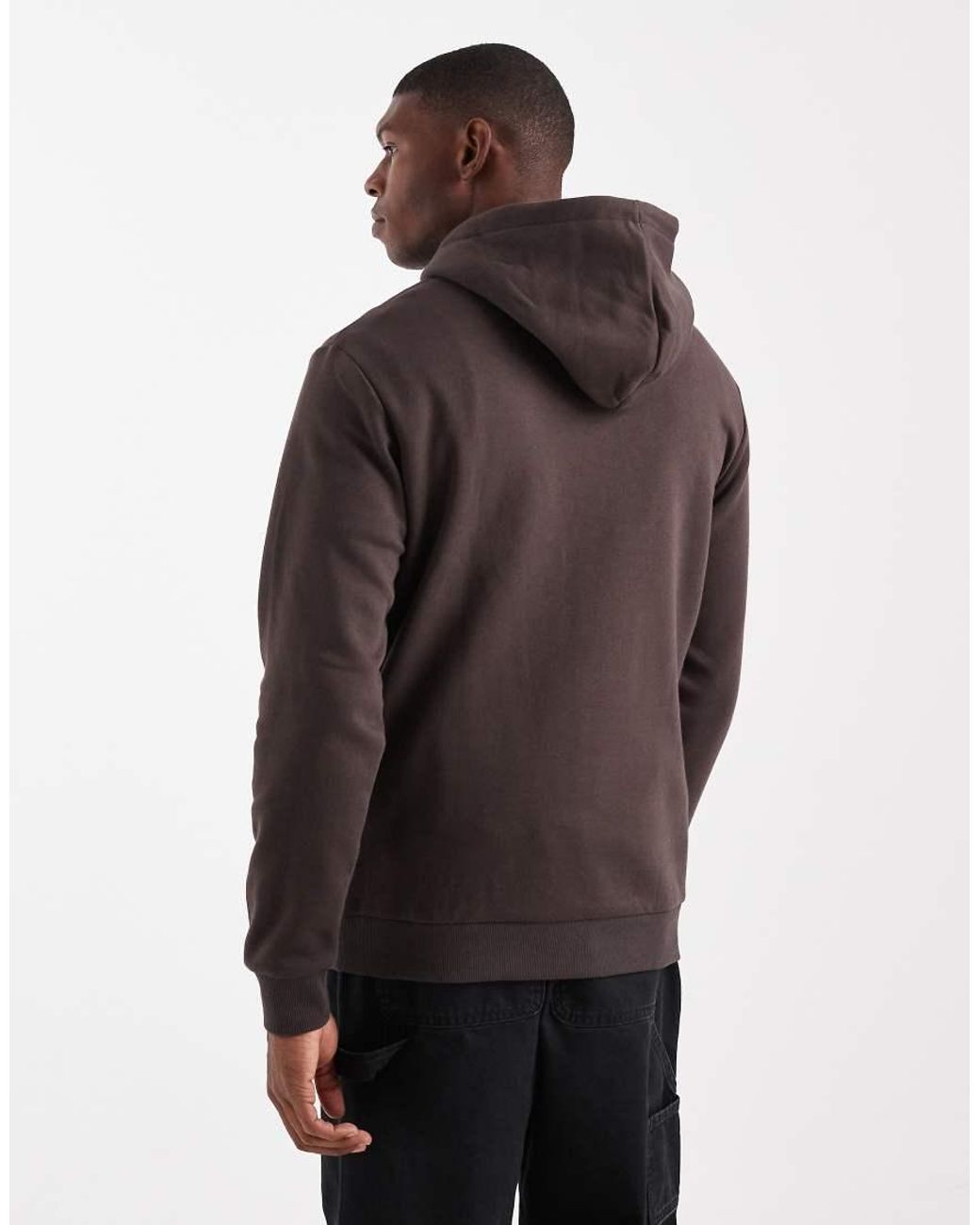 Only & Sons Brown Slim Fit Hoodie for men