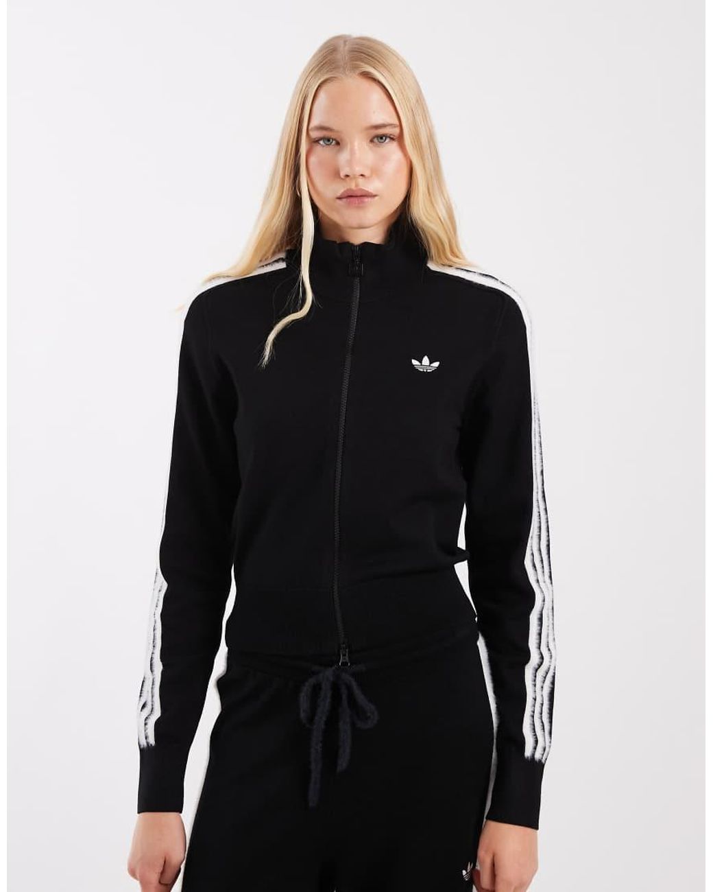 Adidas Originals Black Firebird Knitted Track Top