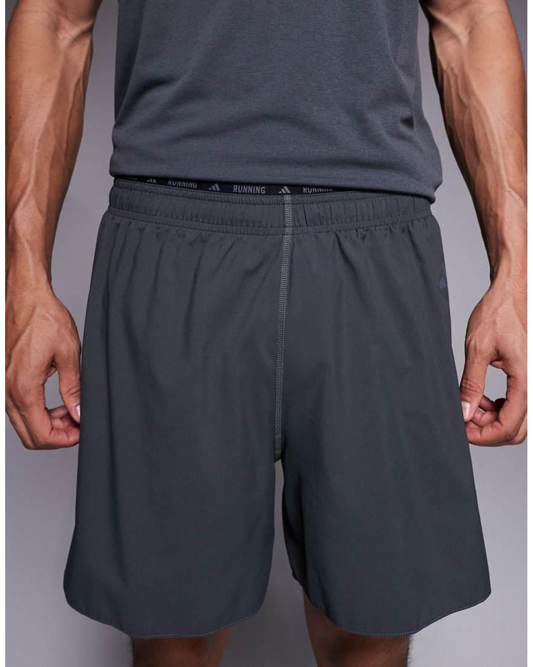 Adidas Originals Blue Adidas Running Adi365 Shorts With 3 Sripes for men