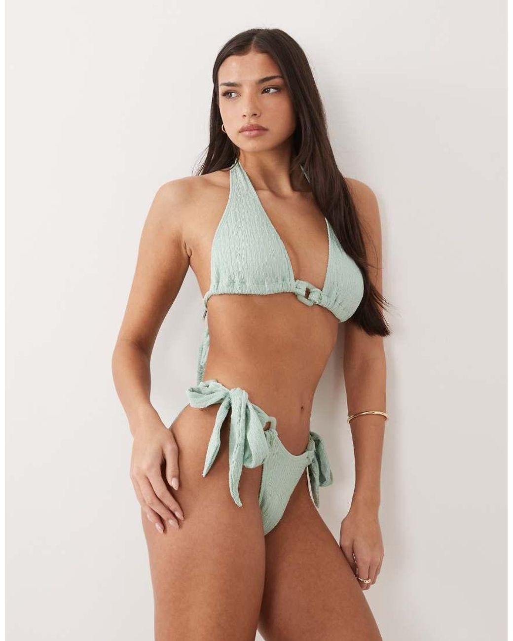 South Beach Blue Halterneck Bikini Top