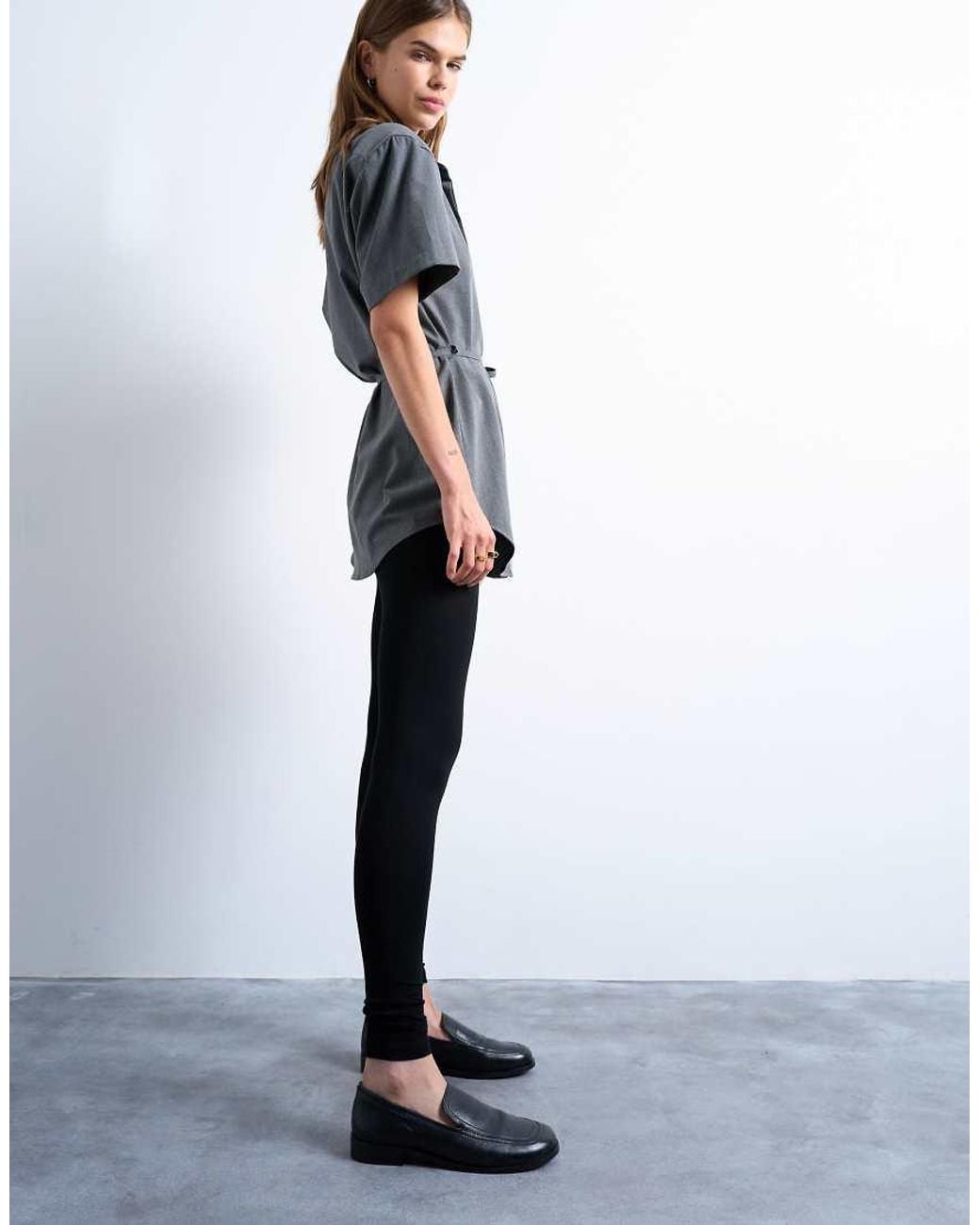 TOPSHOP Black Basic Ankle Legging