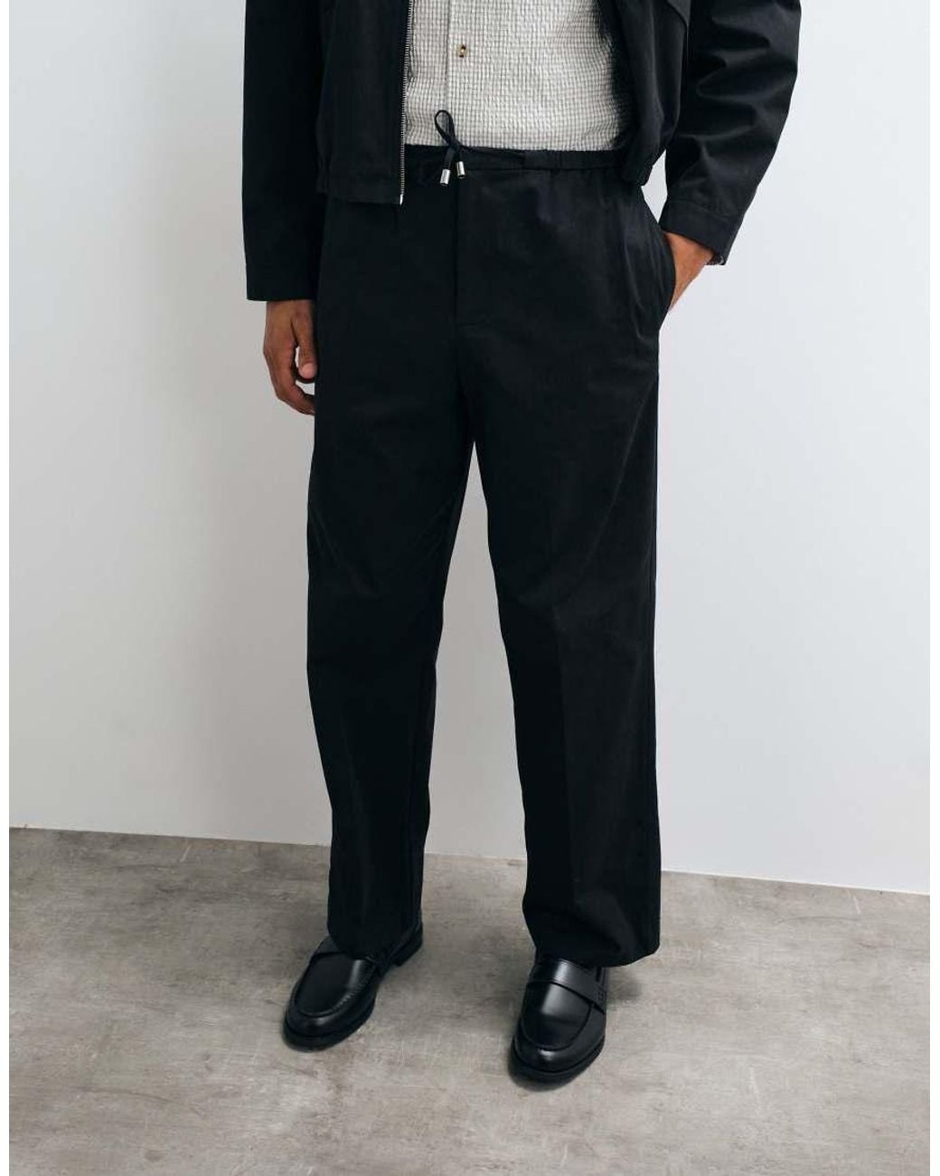 ASOS Blue Smart Co-ords Wide Trousers for men