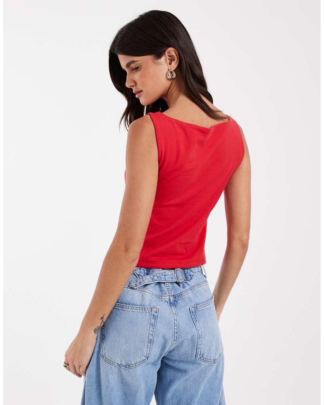 Gap Red Polyamide Tank Top