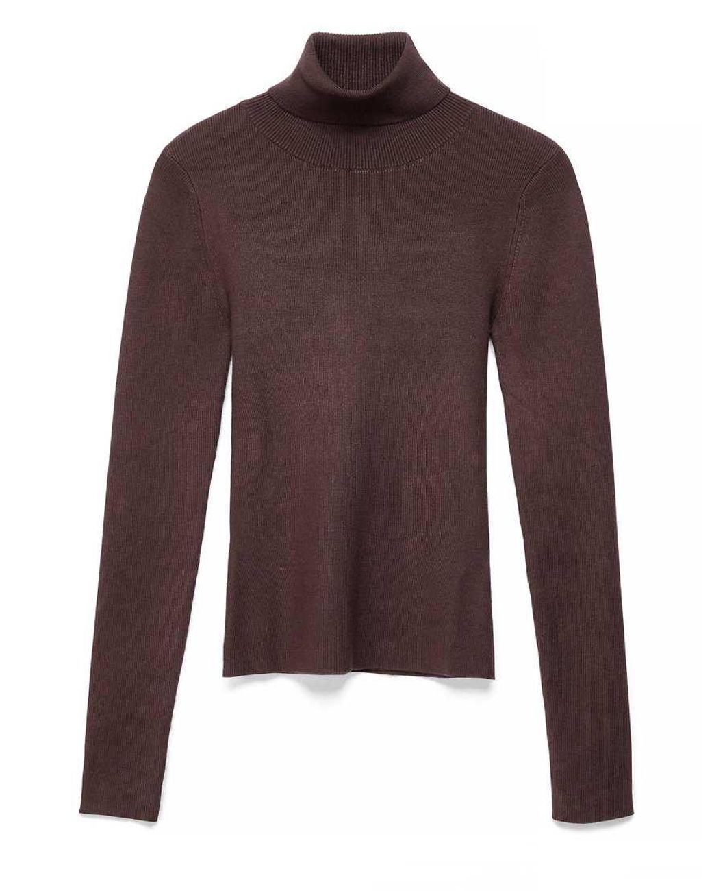 NA-KD Blue Long Sleeve Turtleneck Ribbed Knitted Top