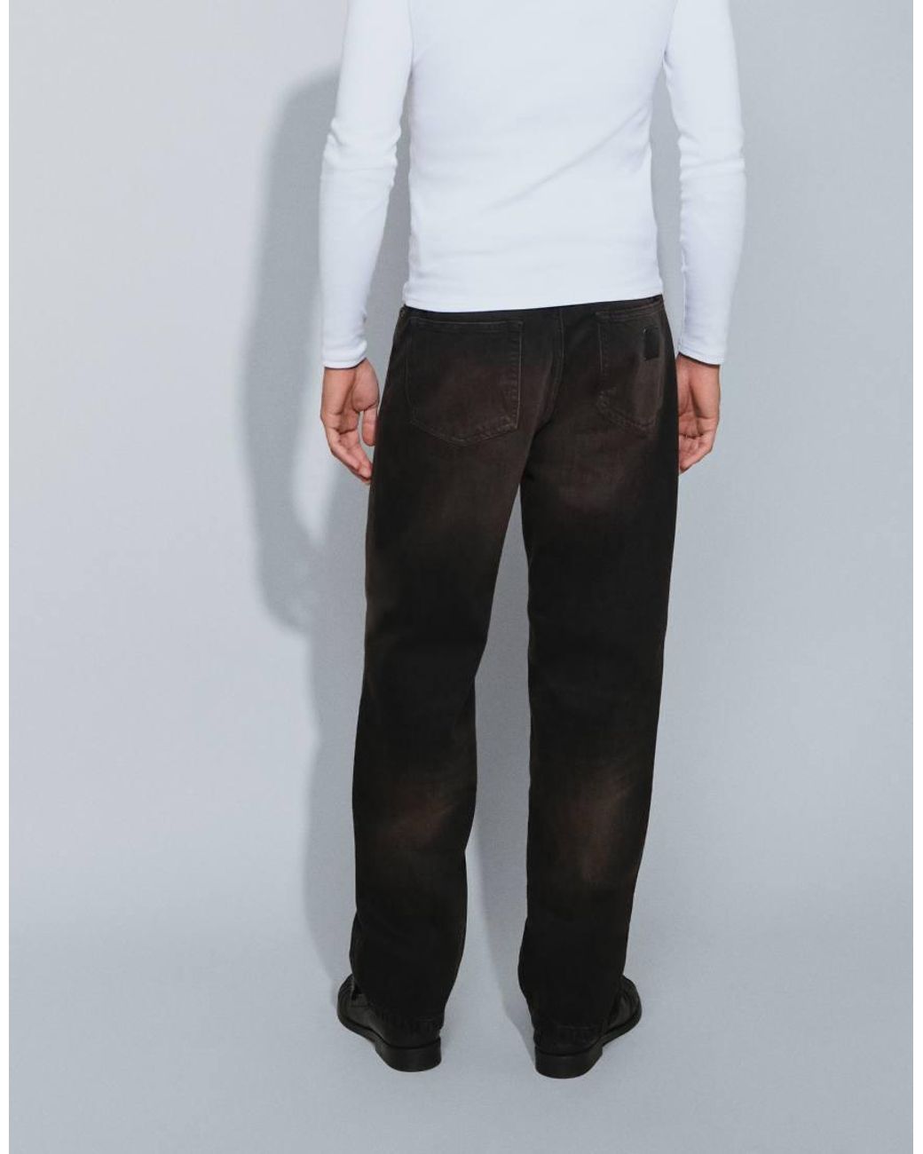 Carhartt White Aaron Tapered Regular Fit Jeans for men
