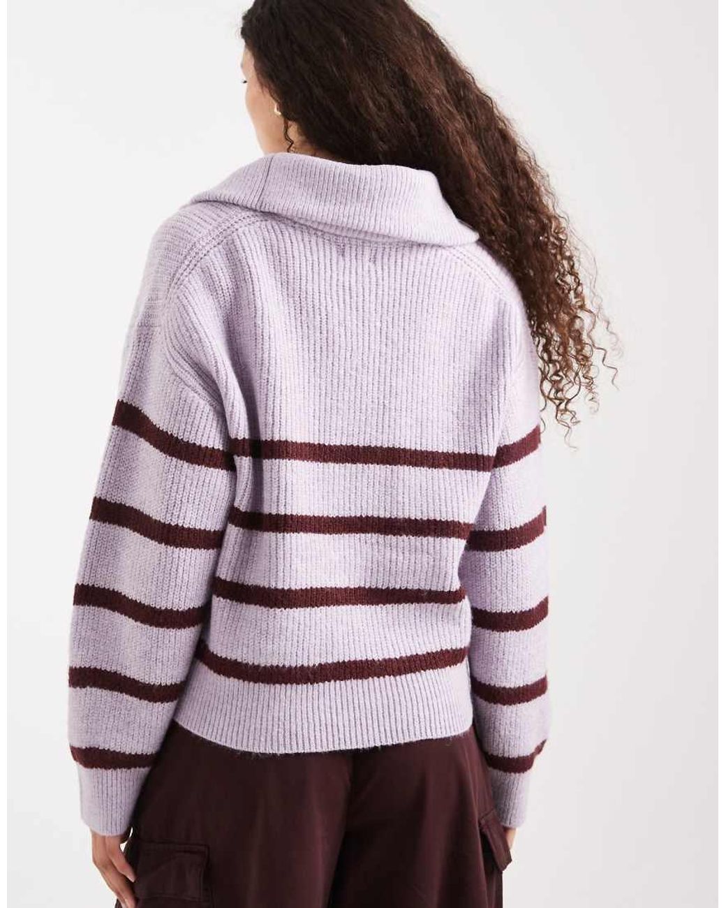 Cotton On Purple Luxe Half Zip Pullover