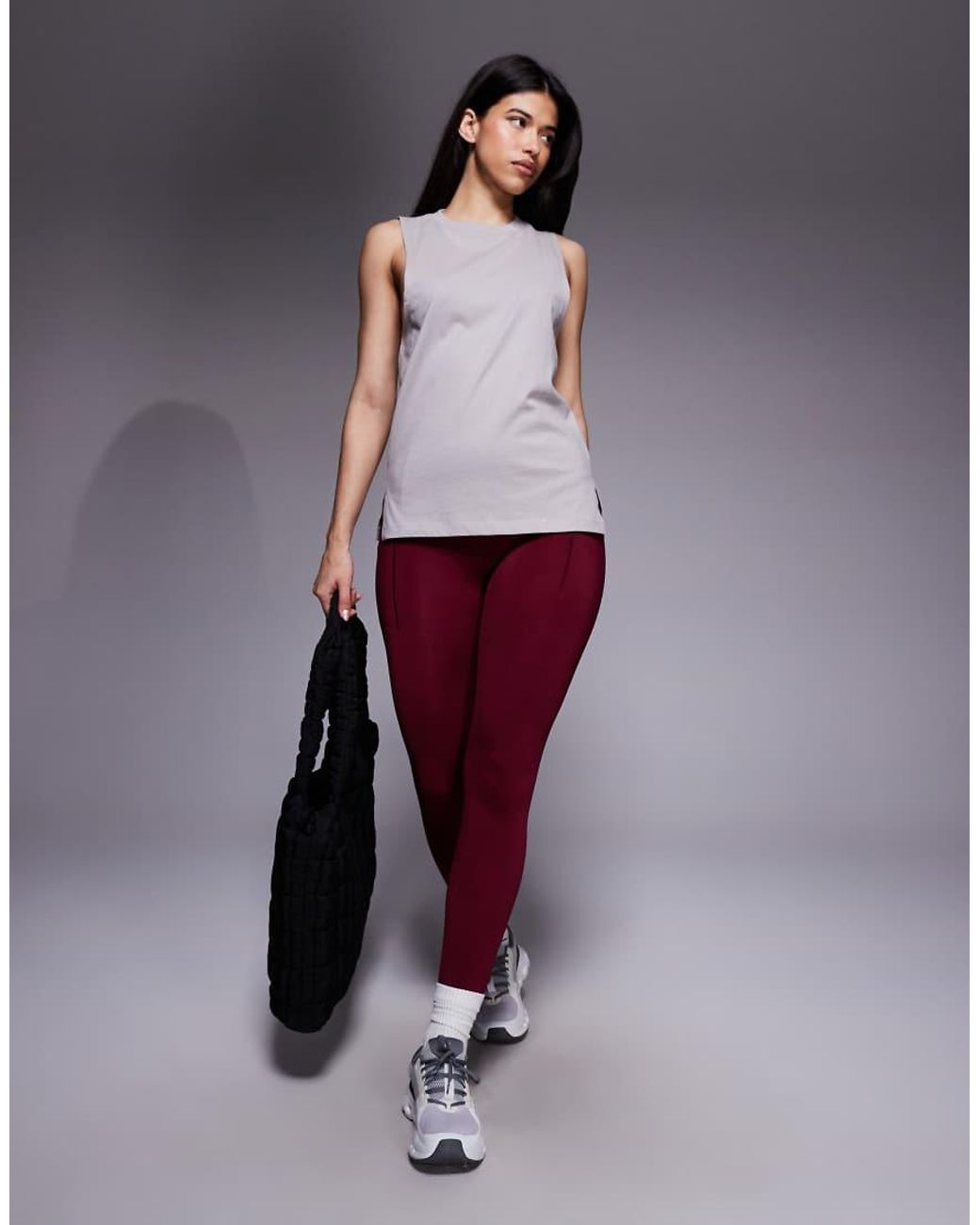 4505 Purple Icon Cotton Drop Armhole Vest With Quick Dry Finish