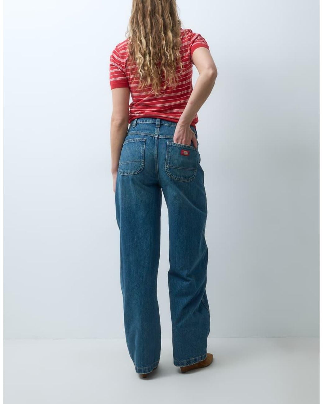 Dickies Blue Maricopa Low Waist Barrel Jeans