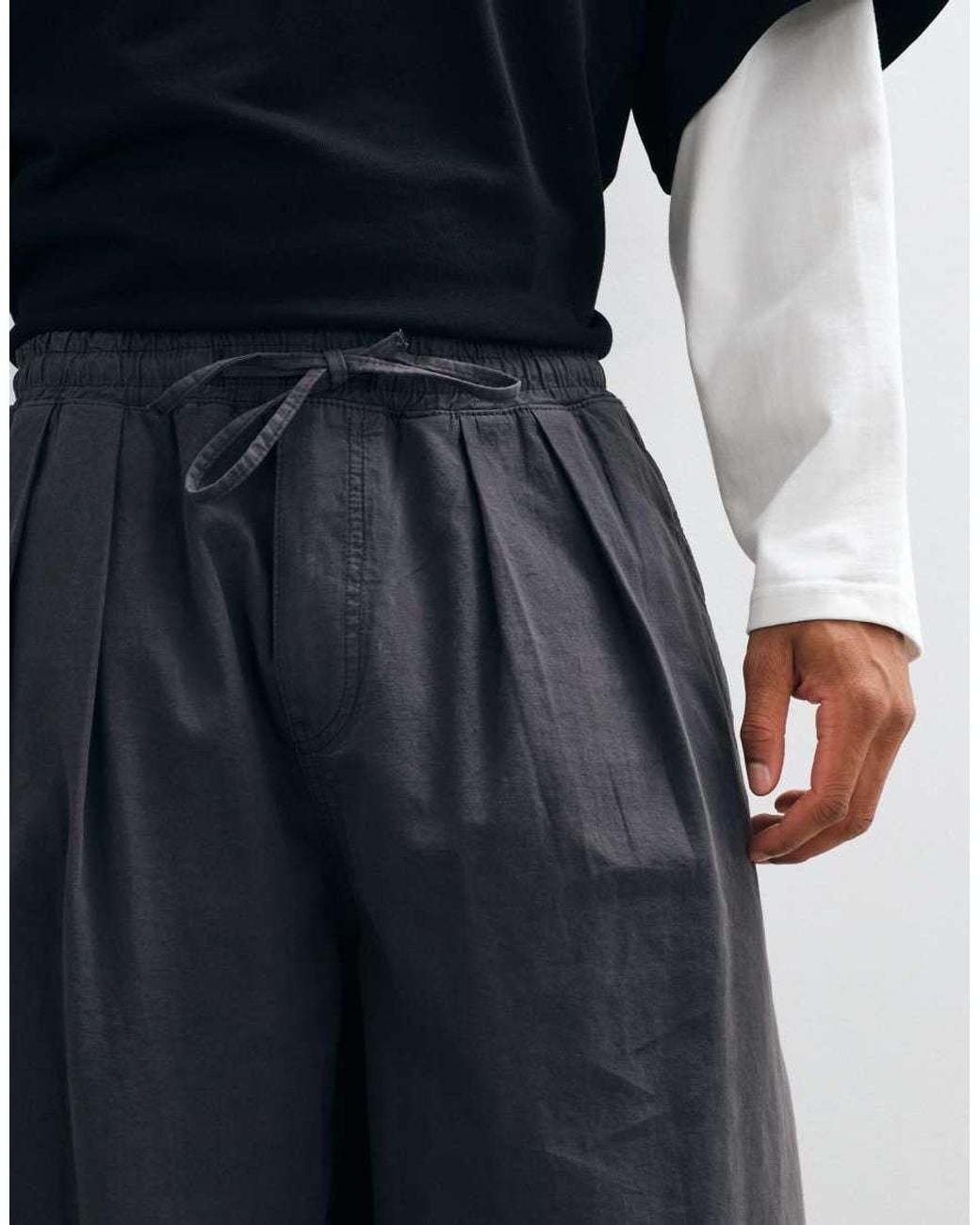 Collusion Blue Xl baggy Pull On Cargo Trouser for men