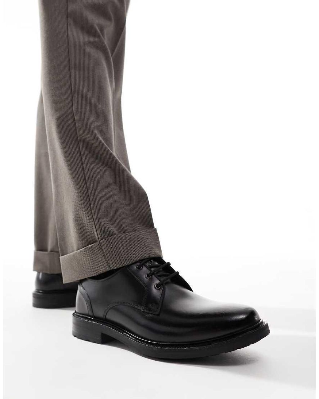 Base London Brown Dime Derby Shoe for men