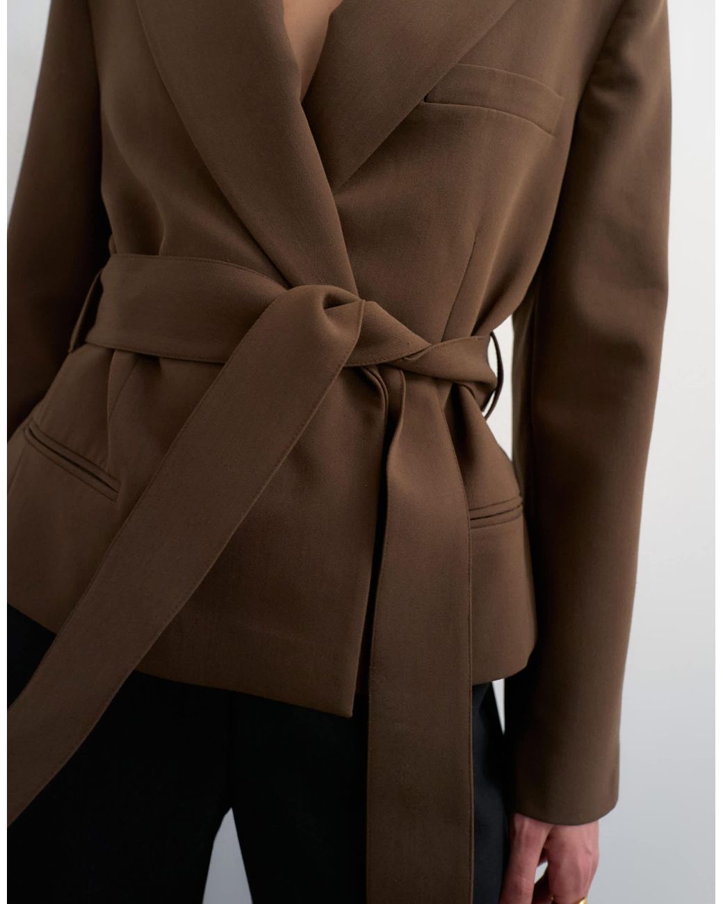 TOPSHOP Brown – kastiger blazer