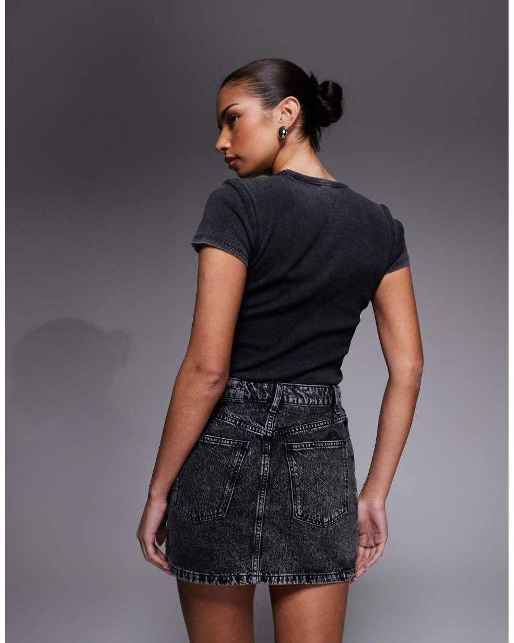 HUGO Blue Galaxy Denim Skirt