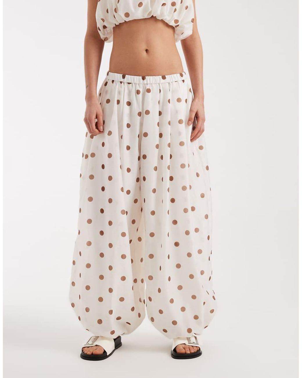 ASOS White Oversized Balloon Pants
