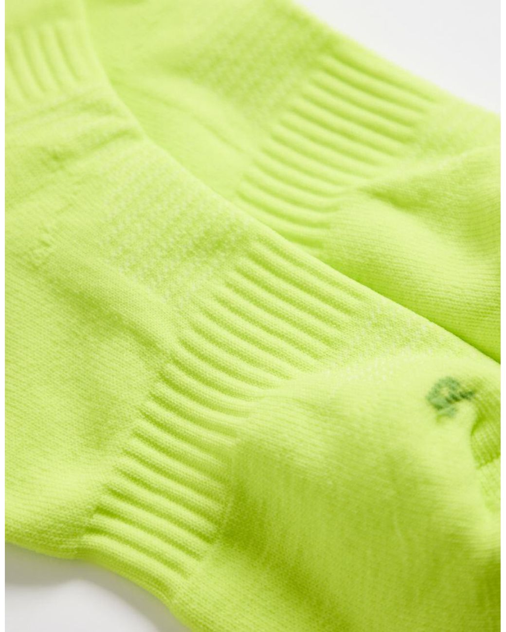 4505 Yellow Premium Running Socks 2 Pack With Arch Support And Antibacterial Finish for men