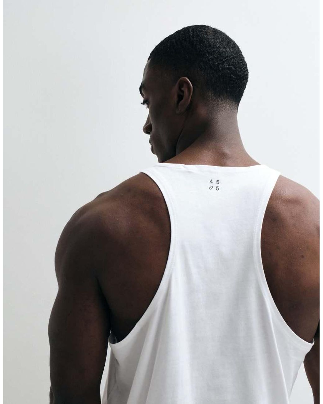 4505 Gray Icon Cotton Stringer Vest With Quick Dry Finish for men