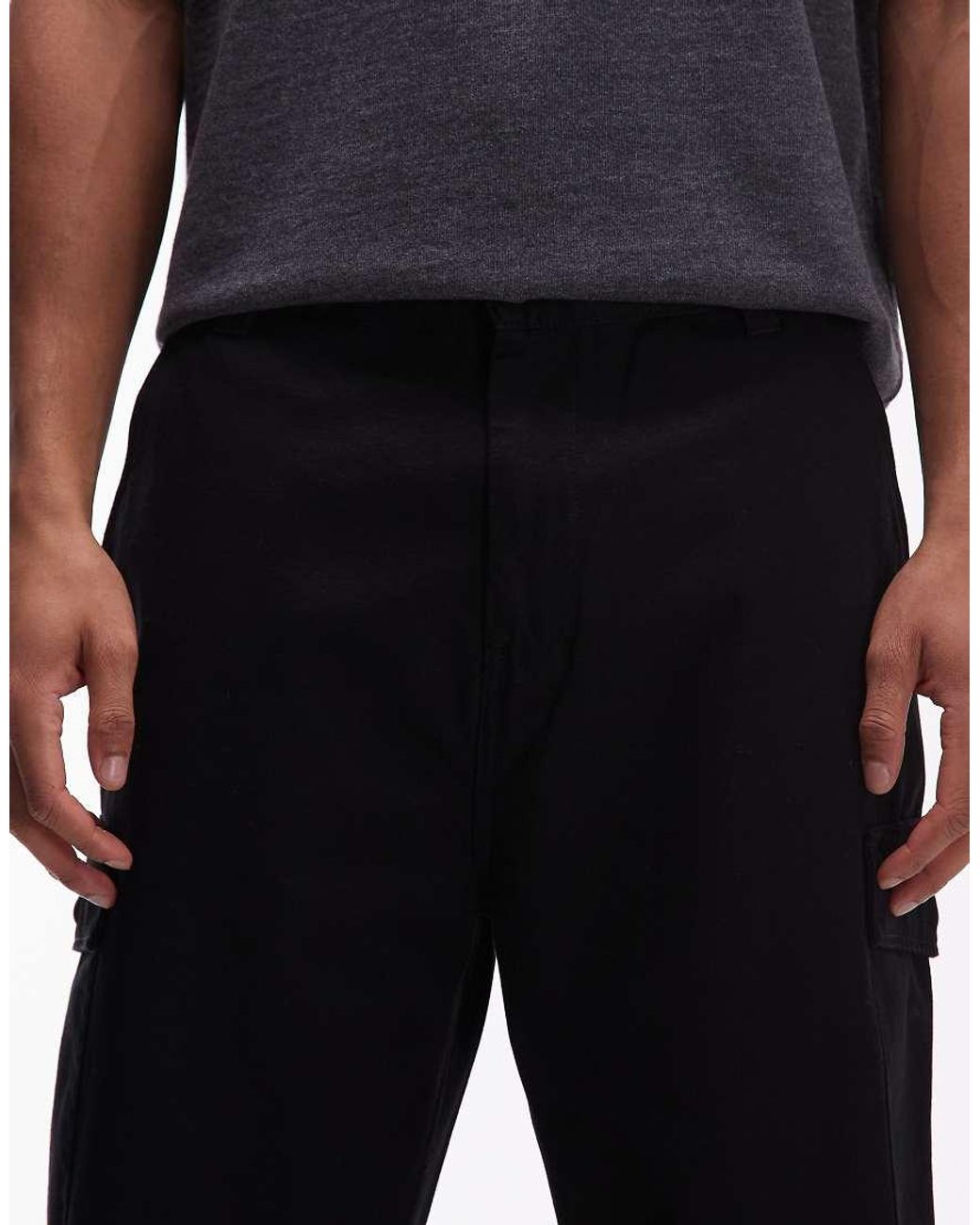 Carhartt Gray Brady Straight Fit Cargo Pants for men