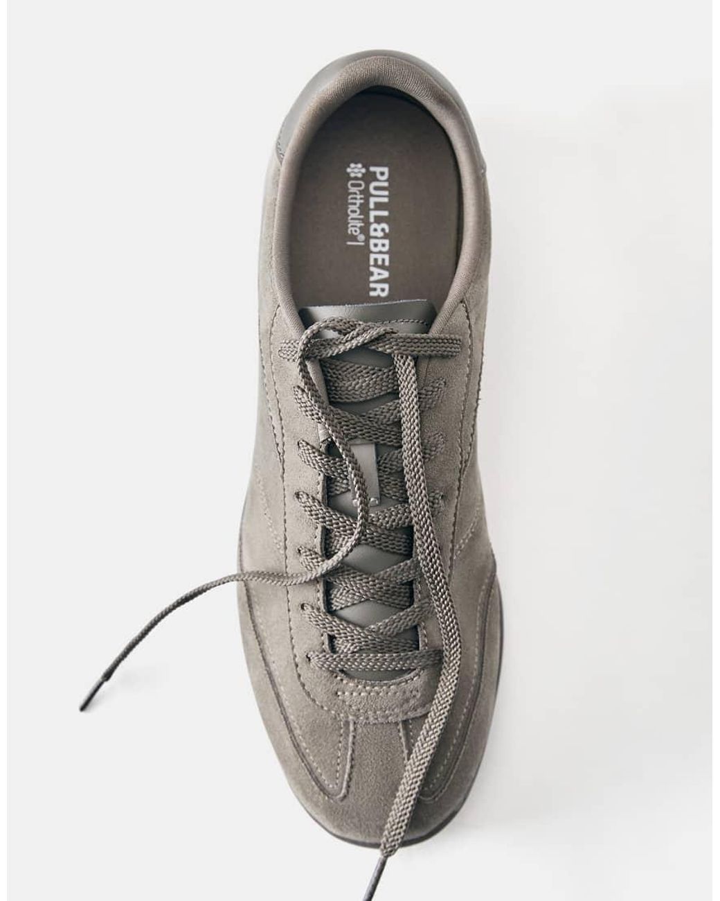 Pull&Bear Gray Slim Trainers for men