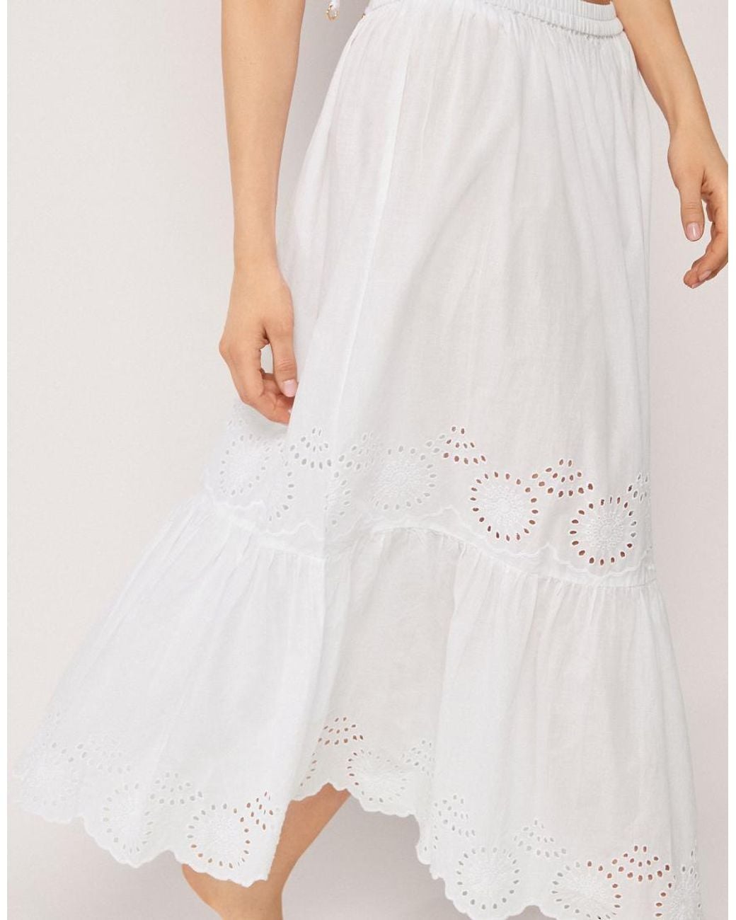 Calzedonia White Long Beach Skirt