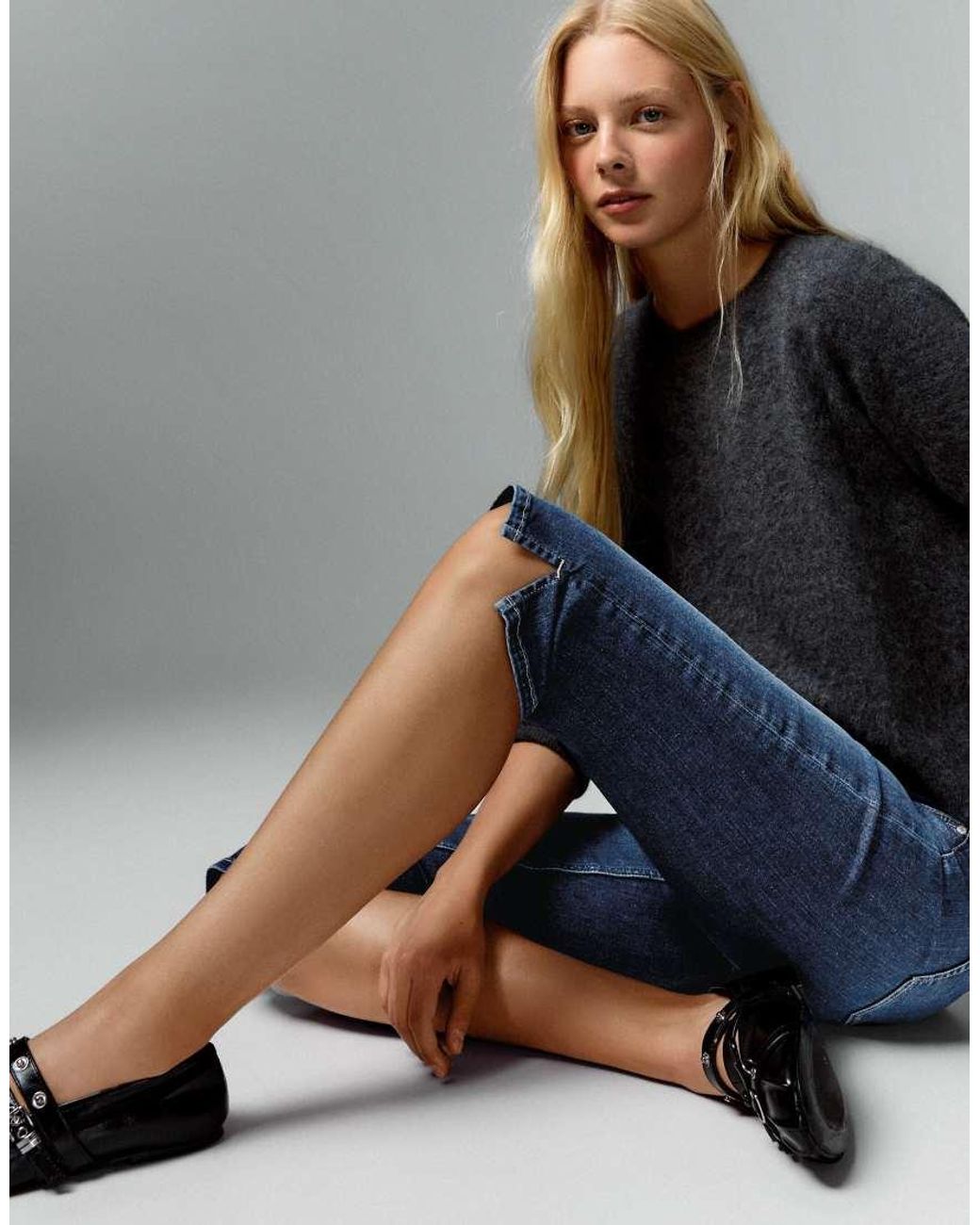 Bershka Blue Capris