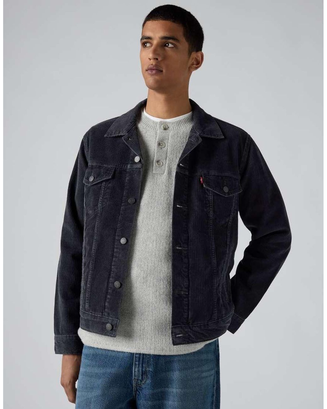 Levi's Blue Corduroy Trucker Jacket for men