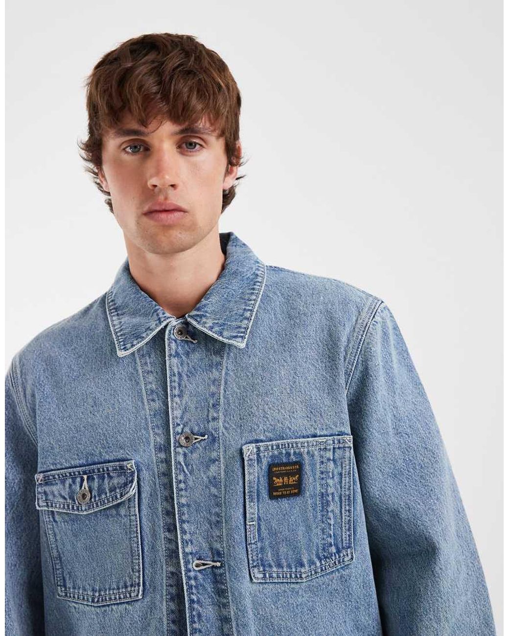 Levi's Blue Workwear Berkley Denim Chore Jacket for men