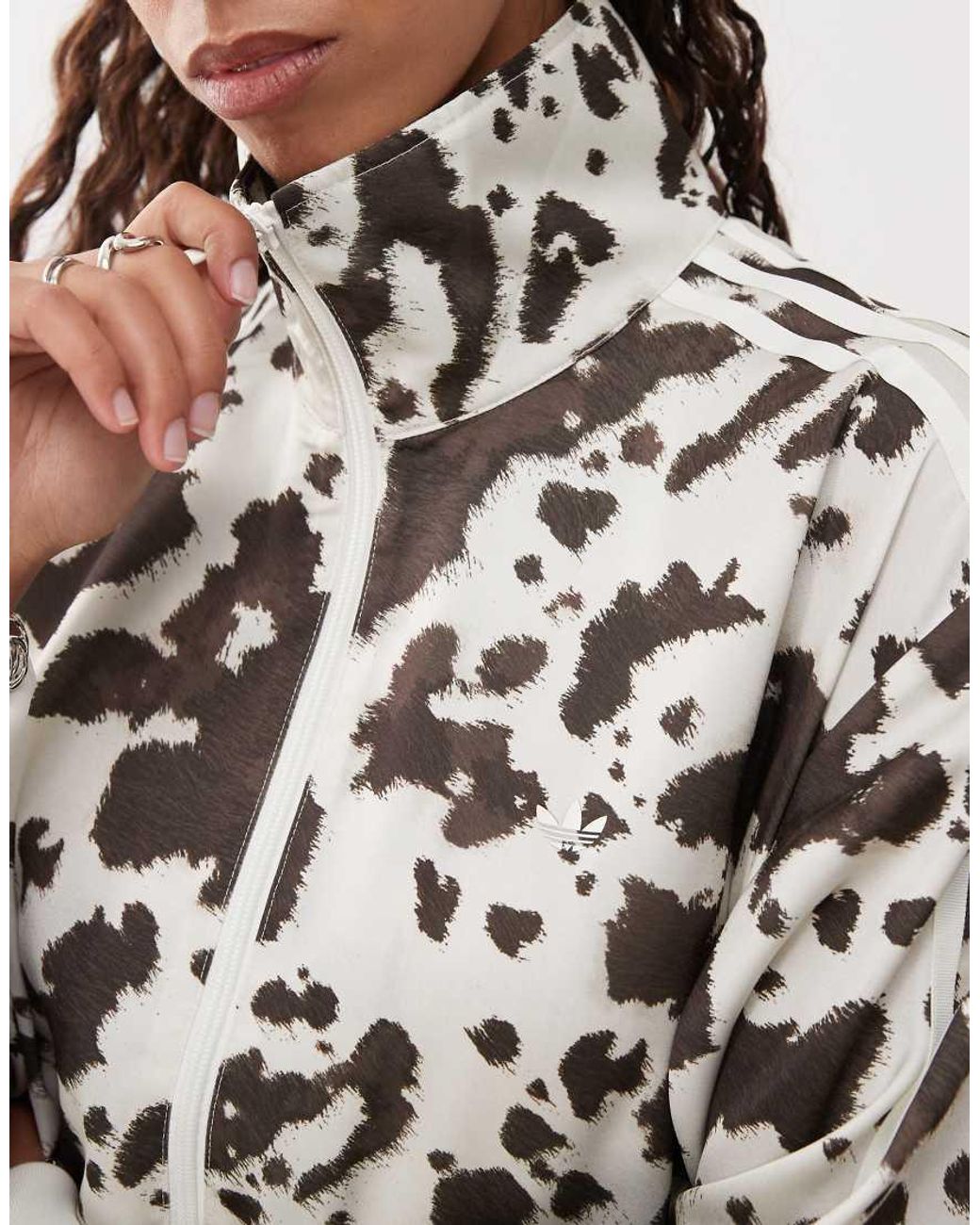 Adidas Originals White Satin Track Top