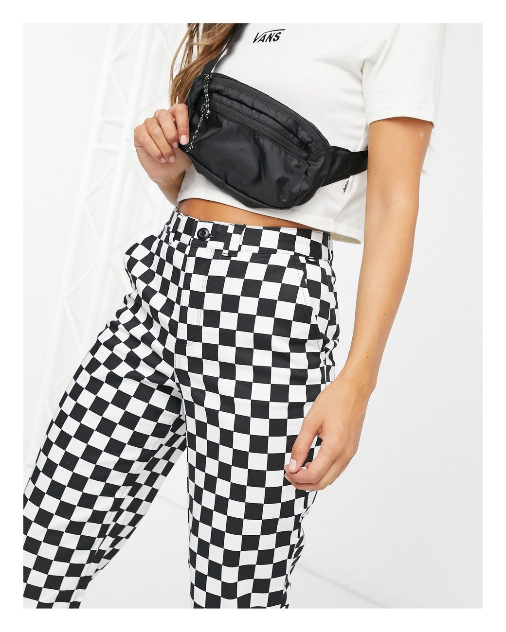 Vans Authentic Checkerboard Trousers | Urban Outfitters UK
