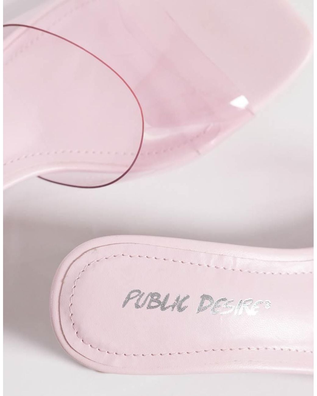Public Desire White Juno Wedge Sandals