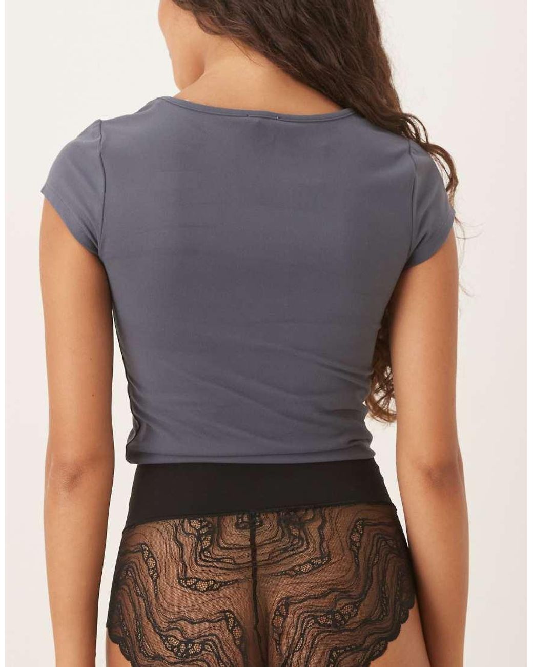 Calvin Klein Gray Shapewear Lace Brief