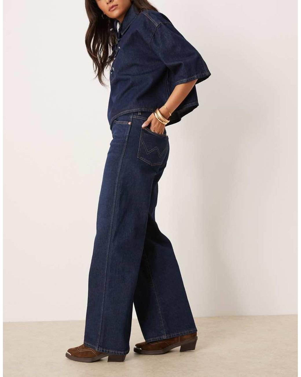 Wrangler Blue Wide Leg Jeans